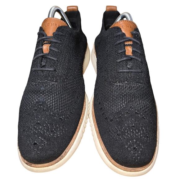 Cole Haan Original Grand Stitchlite Wingtip Oxford Shoes Mens 8 M Black C27568 - Picture 3 of 8